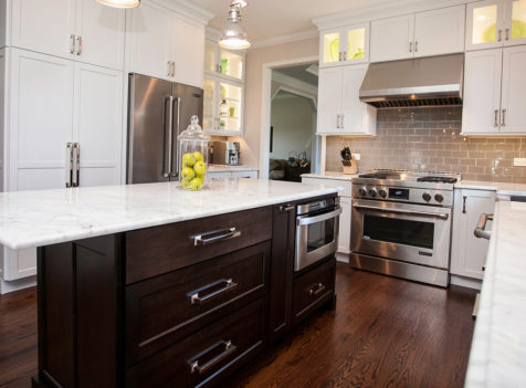 Naperville custom kitchen remodel white black1